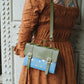 The Siren & Swan Book Satchel - Olive Green