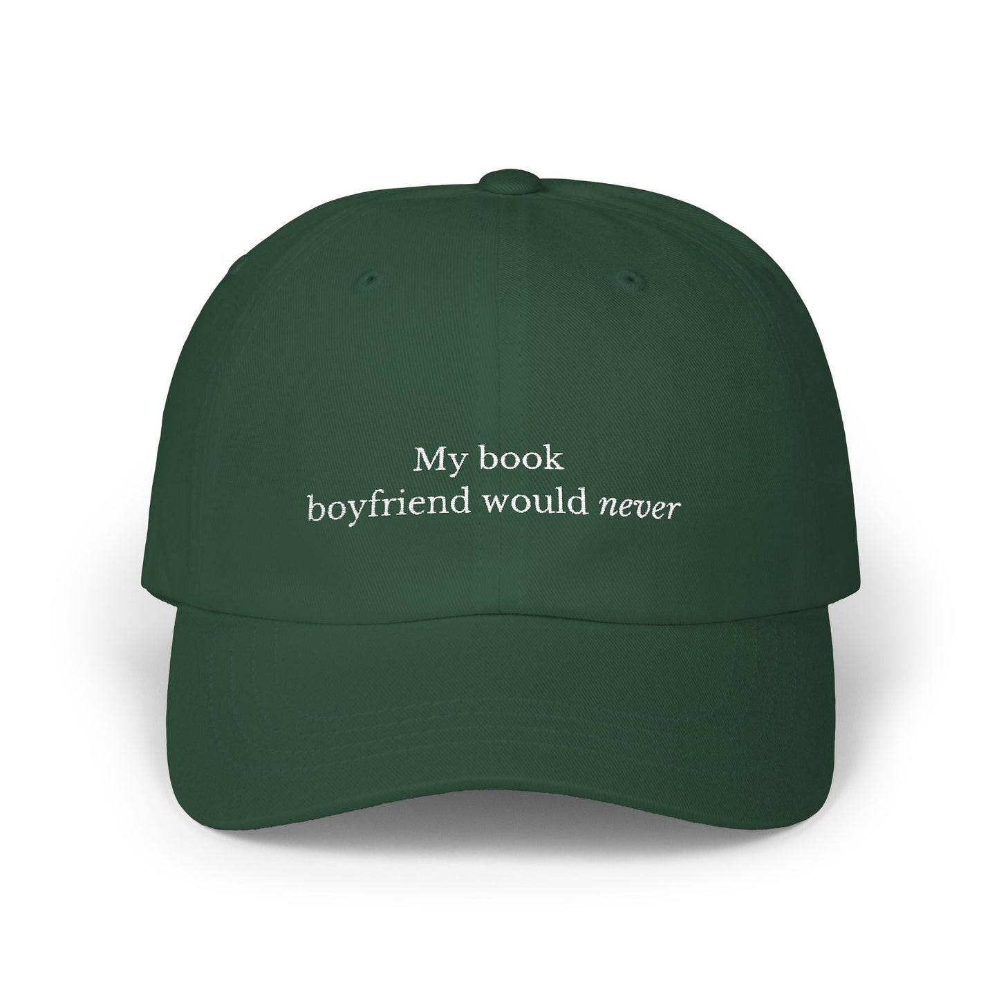 My Book Boyfriend Embroidered Baseball Cap