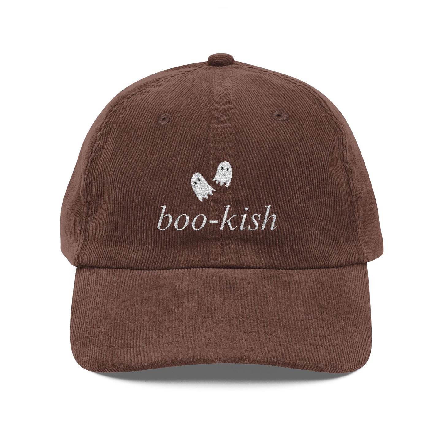 Boo-kish Spooky Corduroy Embroidered Cap