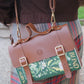 The Siren & Swan Book Satchel - Brown