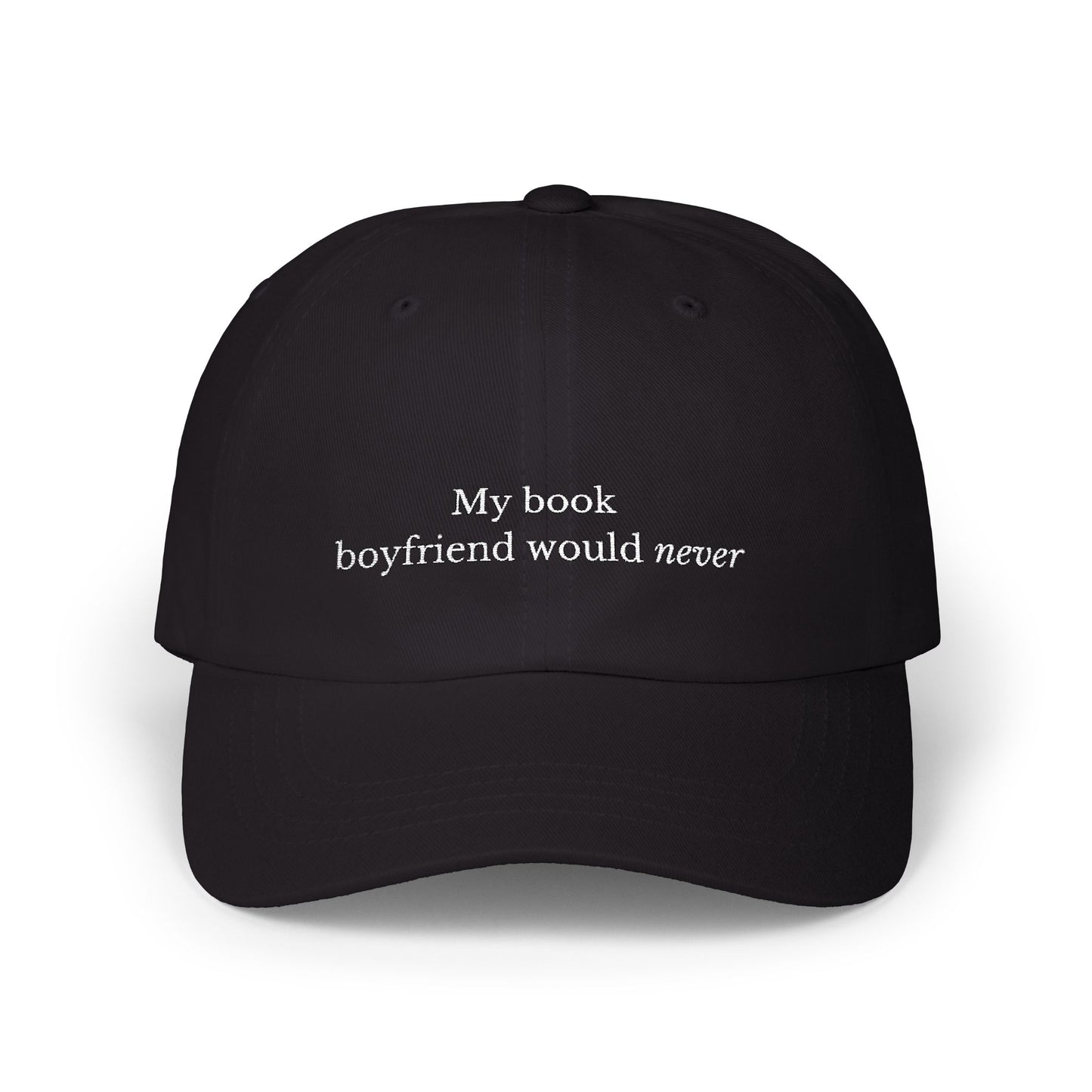 My Book Boyfriend Embroidered Baseball Cap