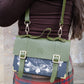 The Siren & Swan Book Satchel - Olive Green
