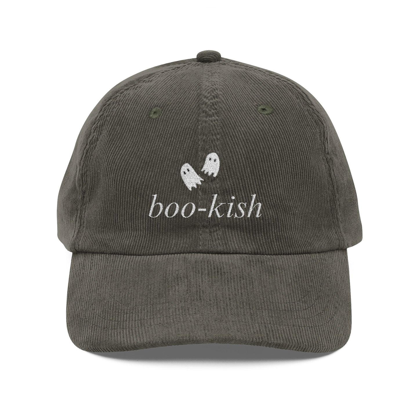 Boo-kish Spooky Corduroy Embroidered Cap
