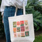Burning Through Chapters Canvas Gusseted Tote Bag