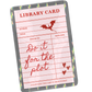 Library Card Sticker