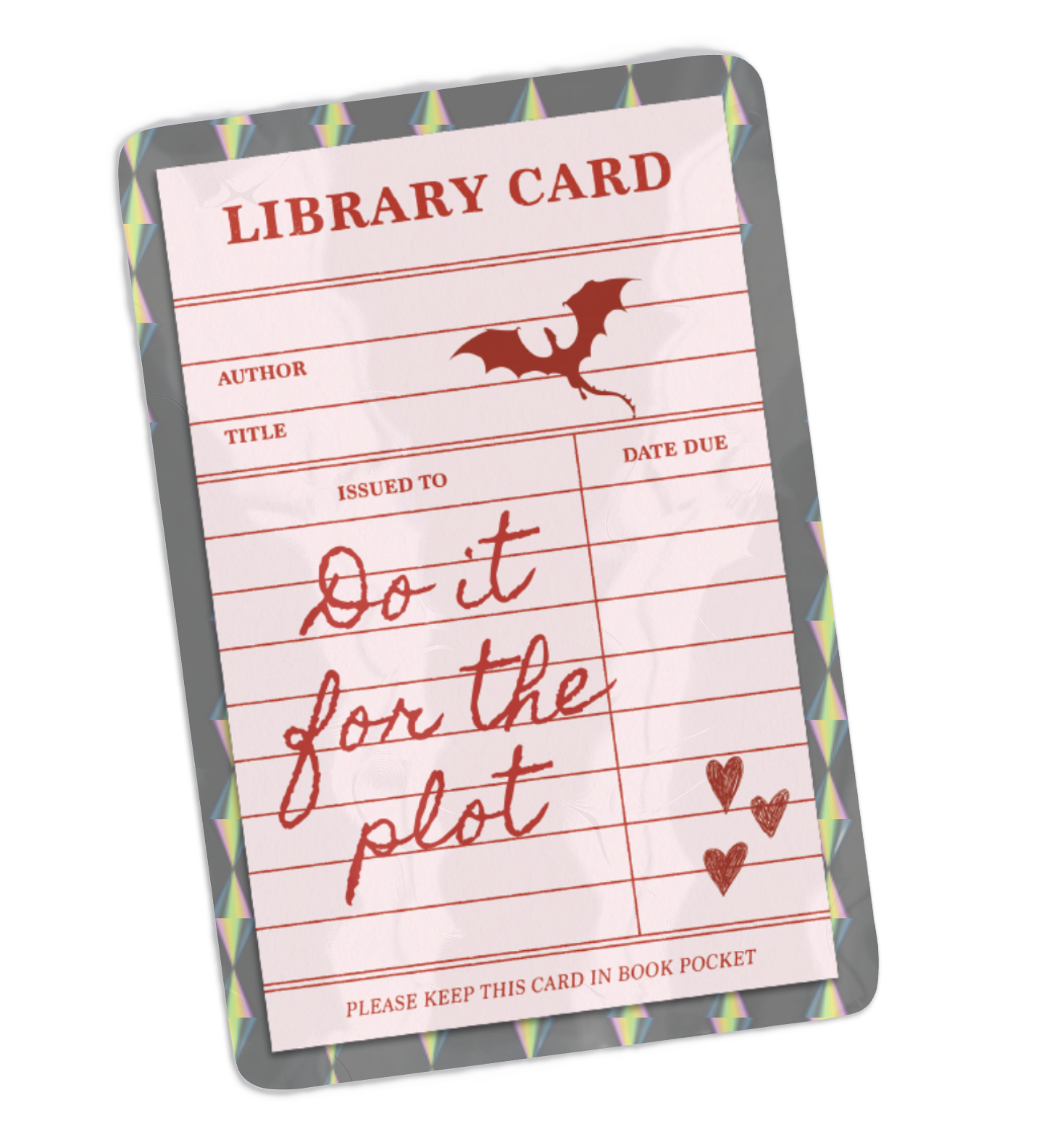 Library Card Sticker