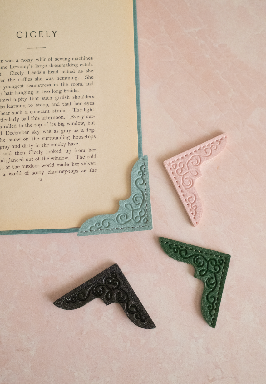Leather Corner Bookmark