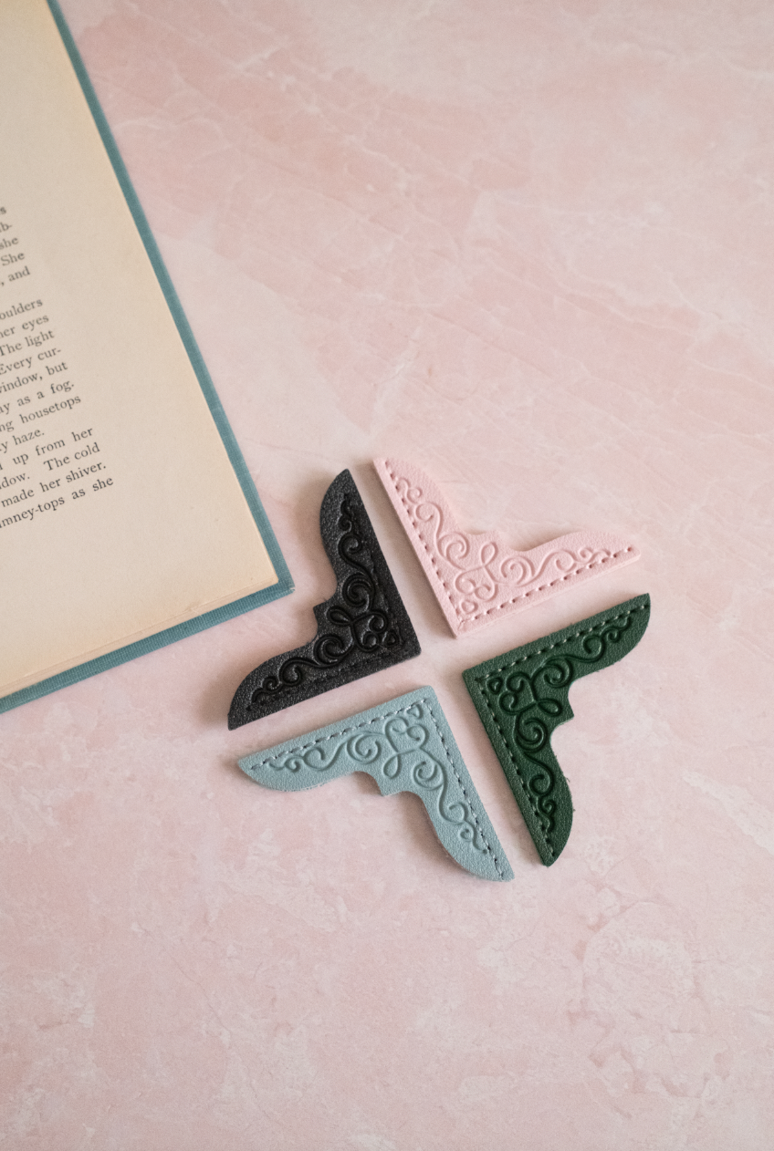 Leather Corner Bookmark