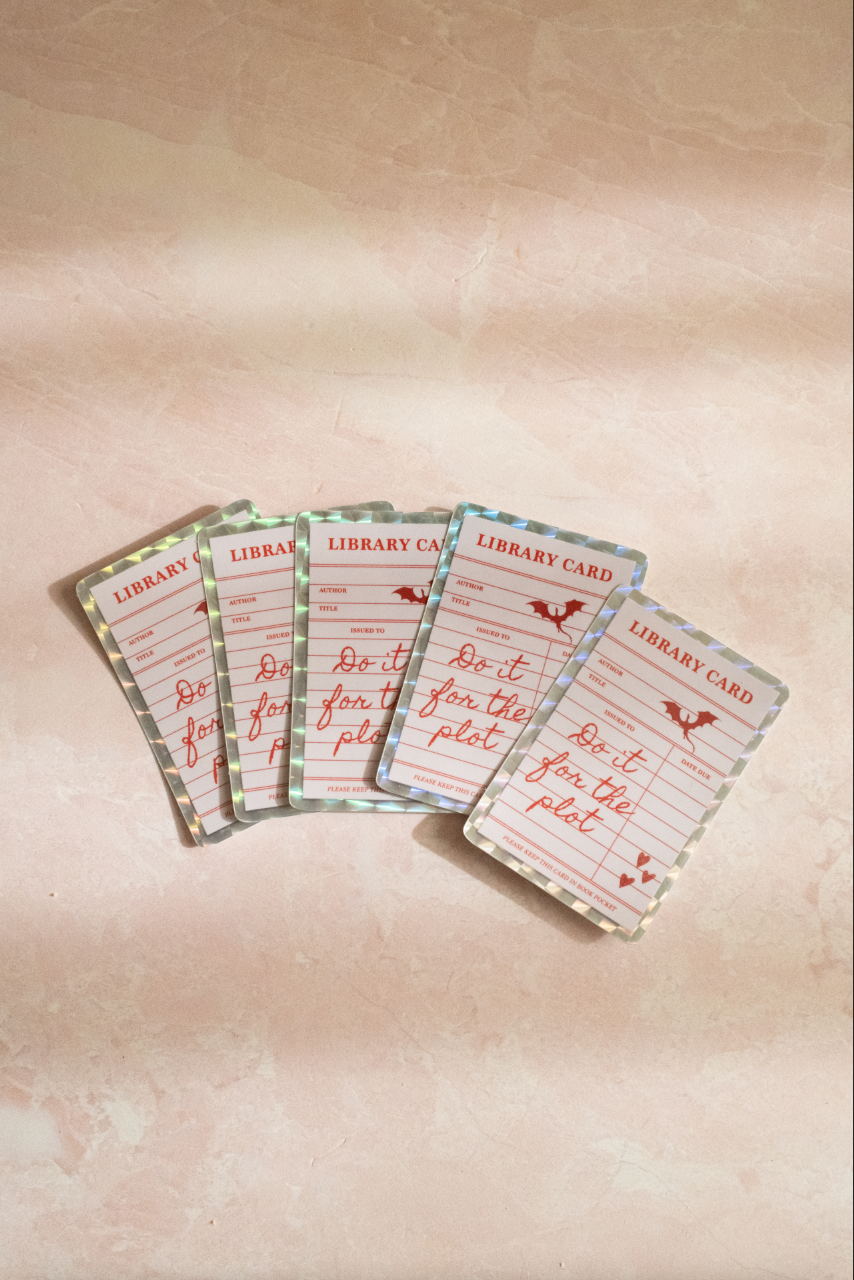 Library Card Sticker