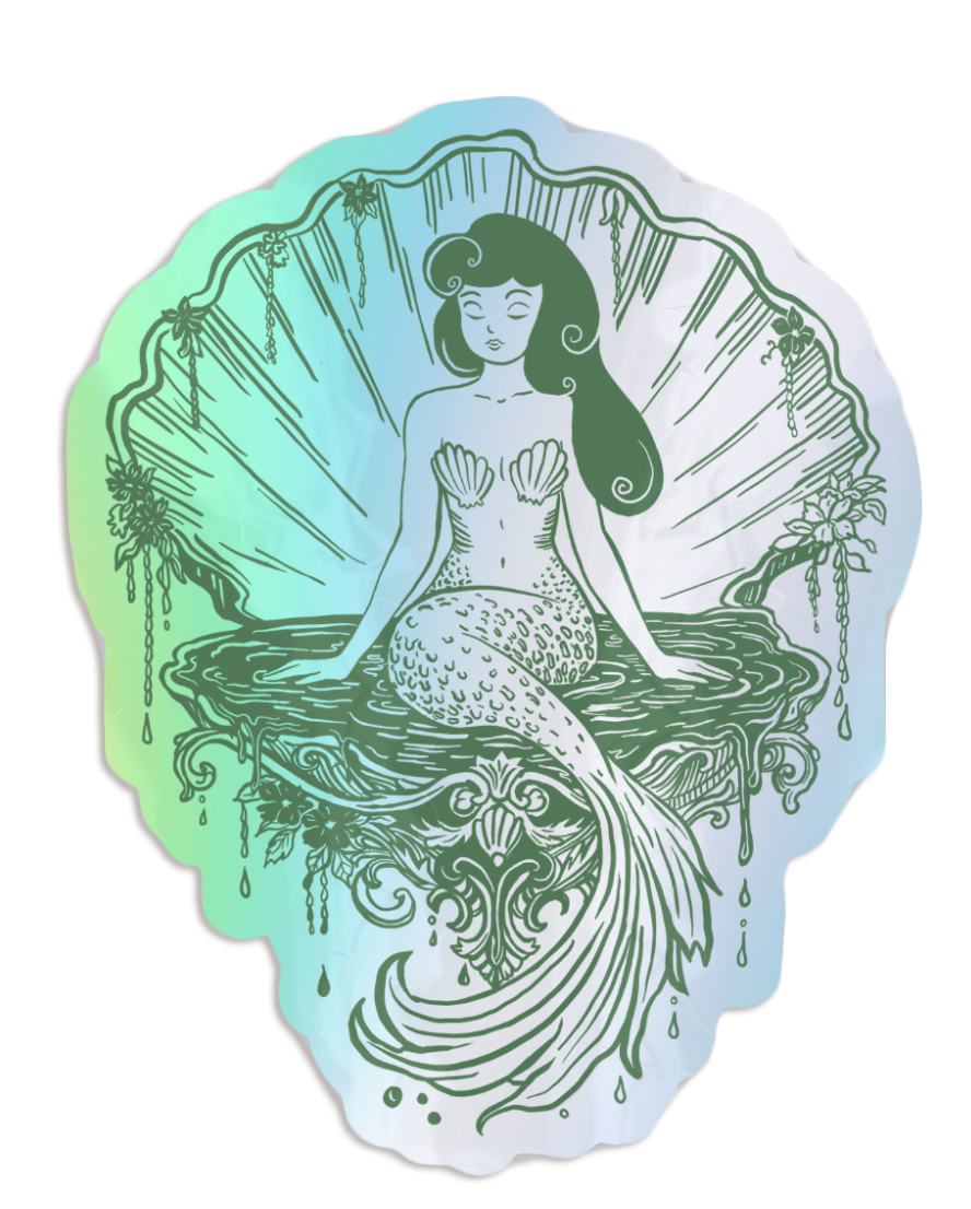 Mermaid Shell Sticker