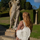 Wuthering Heights Quilted Heart Bag in White Eyelet Lace
