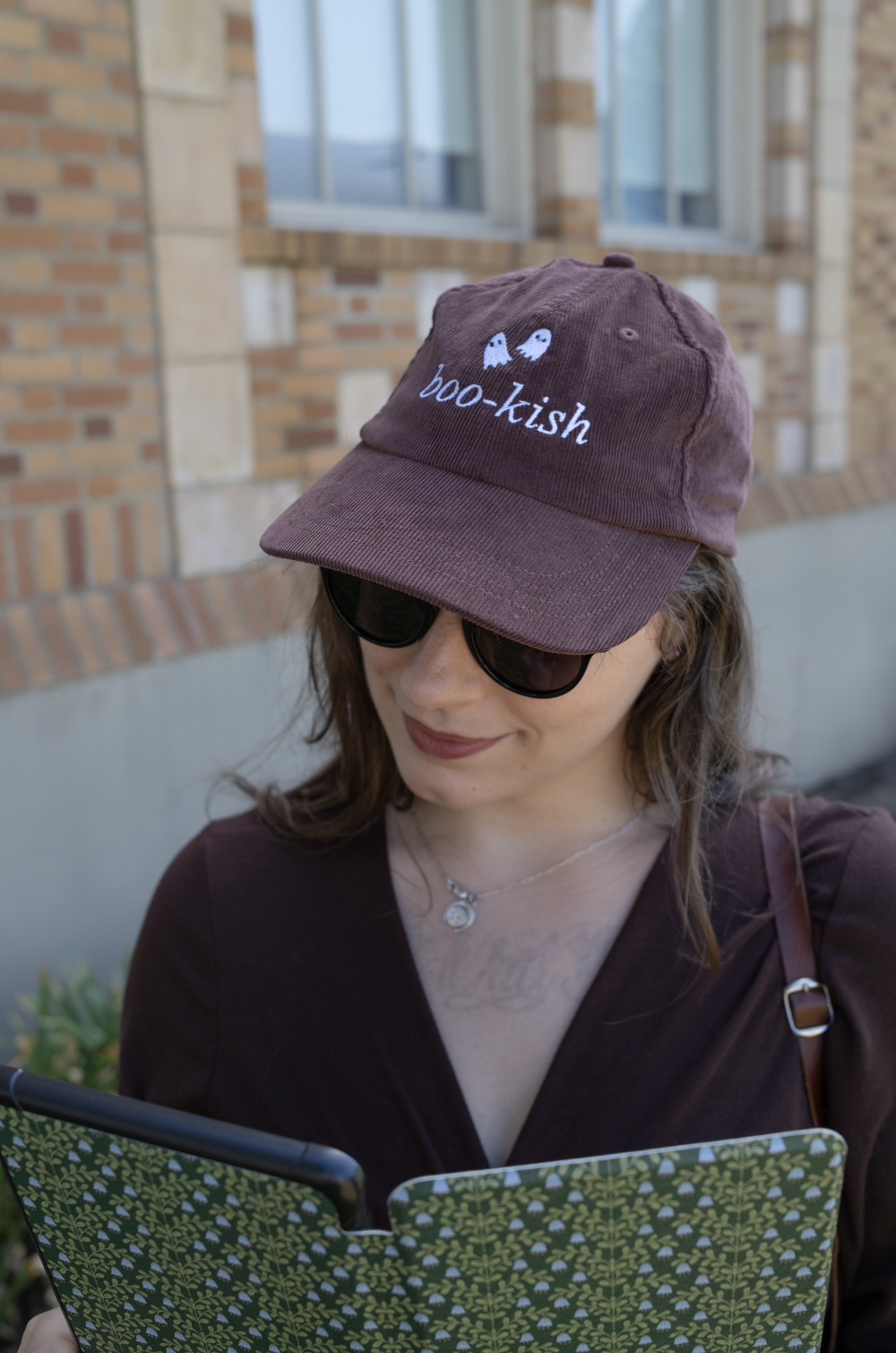 Boo-kish Spooky Corduroy Embroidered Cap