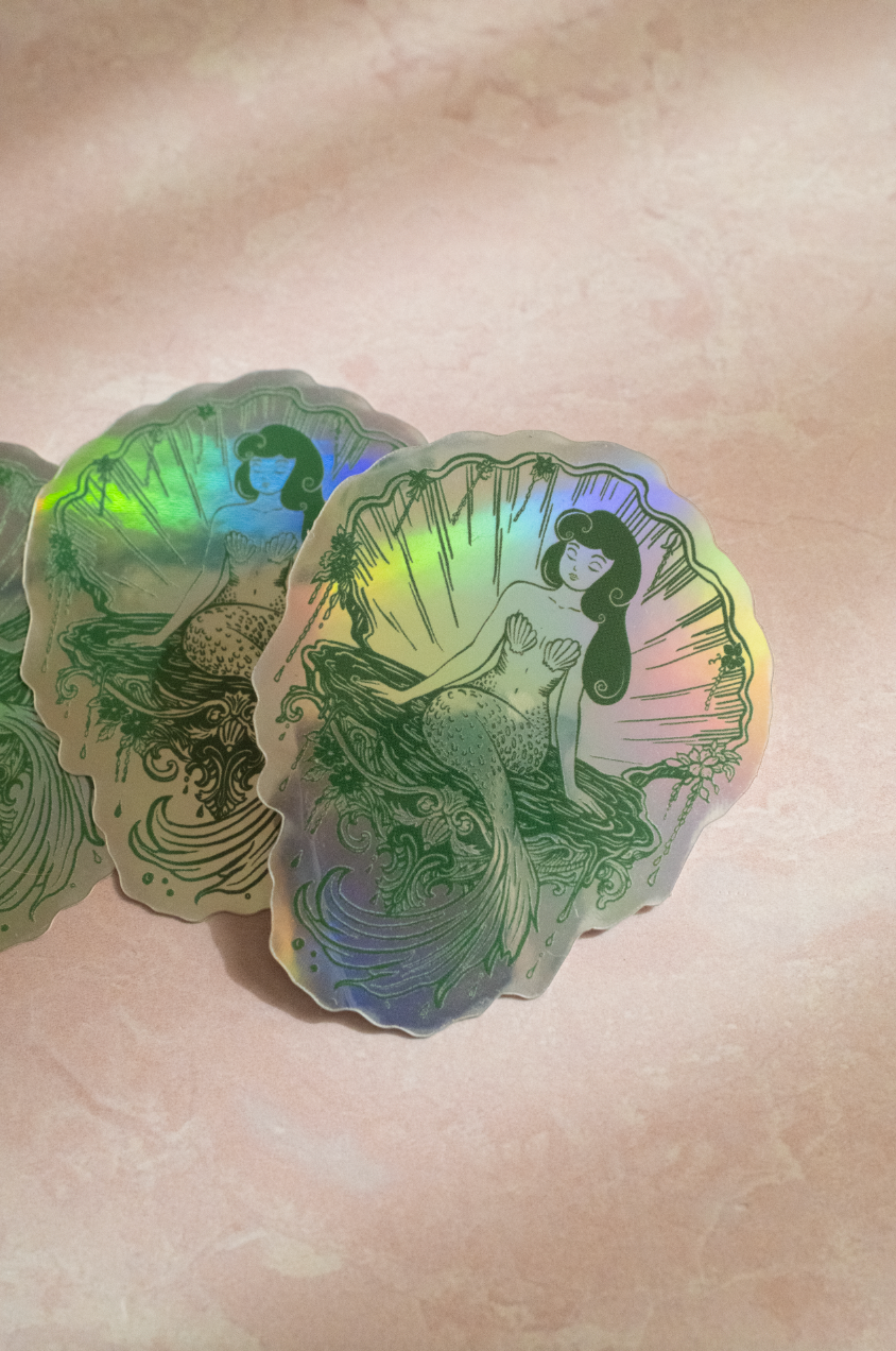 Mermaid Shell Sticker