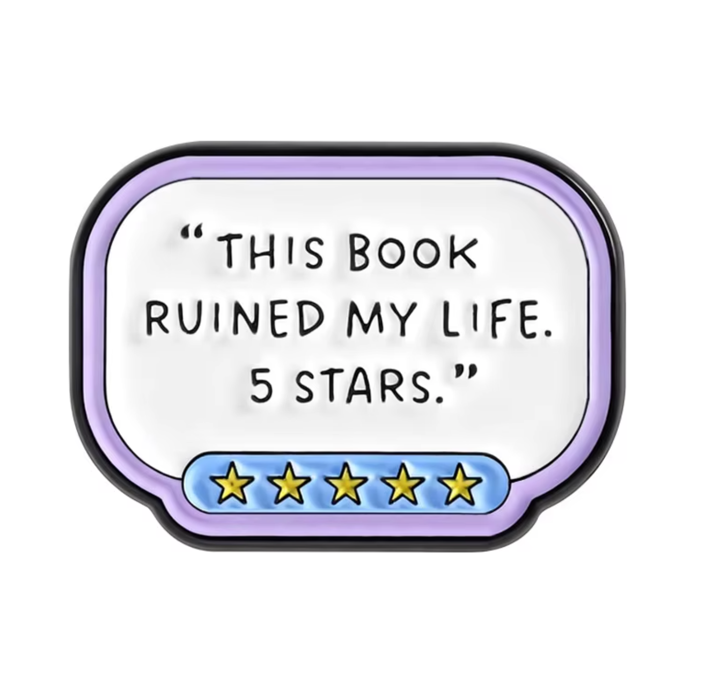 5 Stars Enamel Pin