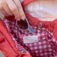 Book Lover Quilted Heart Bag in Red Ditsy Florals