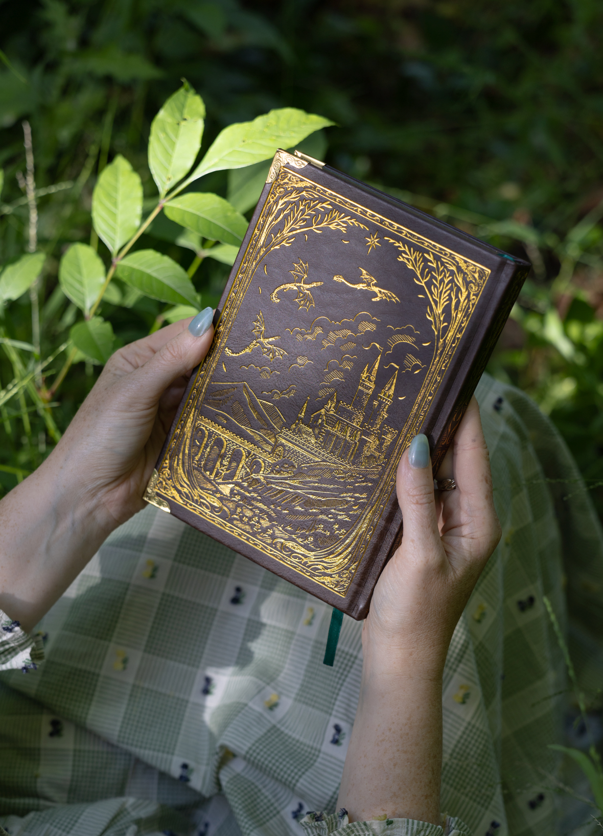 The Dragon Rider's Handbook Gold Foil Vegan Leather Journal - Siren & Swan x Emiscape