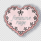 Female Rage Sticker