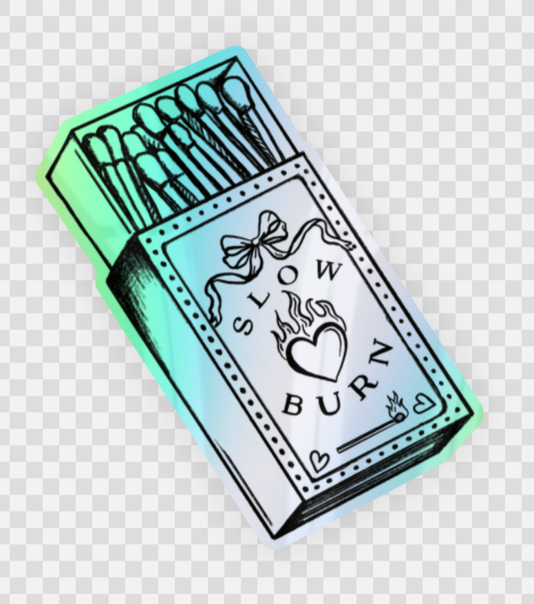 Slow Burn Matchbook Sticker