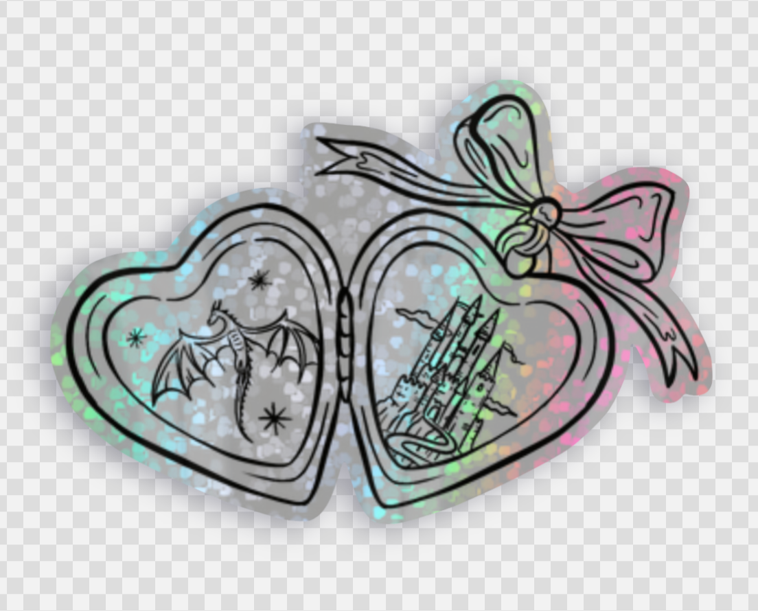 Fantasy Heart Locket Sticker