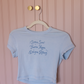 Sun & Moon Baby Tee - Light Blue