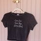 Sun & Moon Baby Tee - Vintage Black