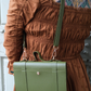 The Siren & Swan Book Satchel - Olive Green