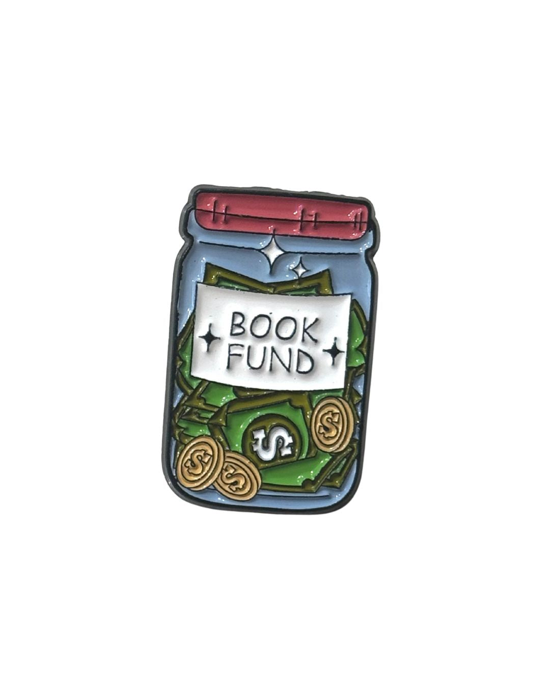 Book Funds Enamel Pin