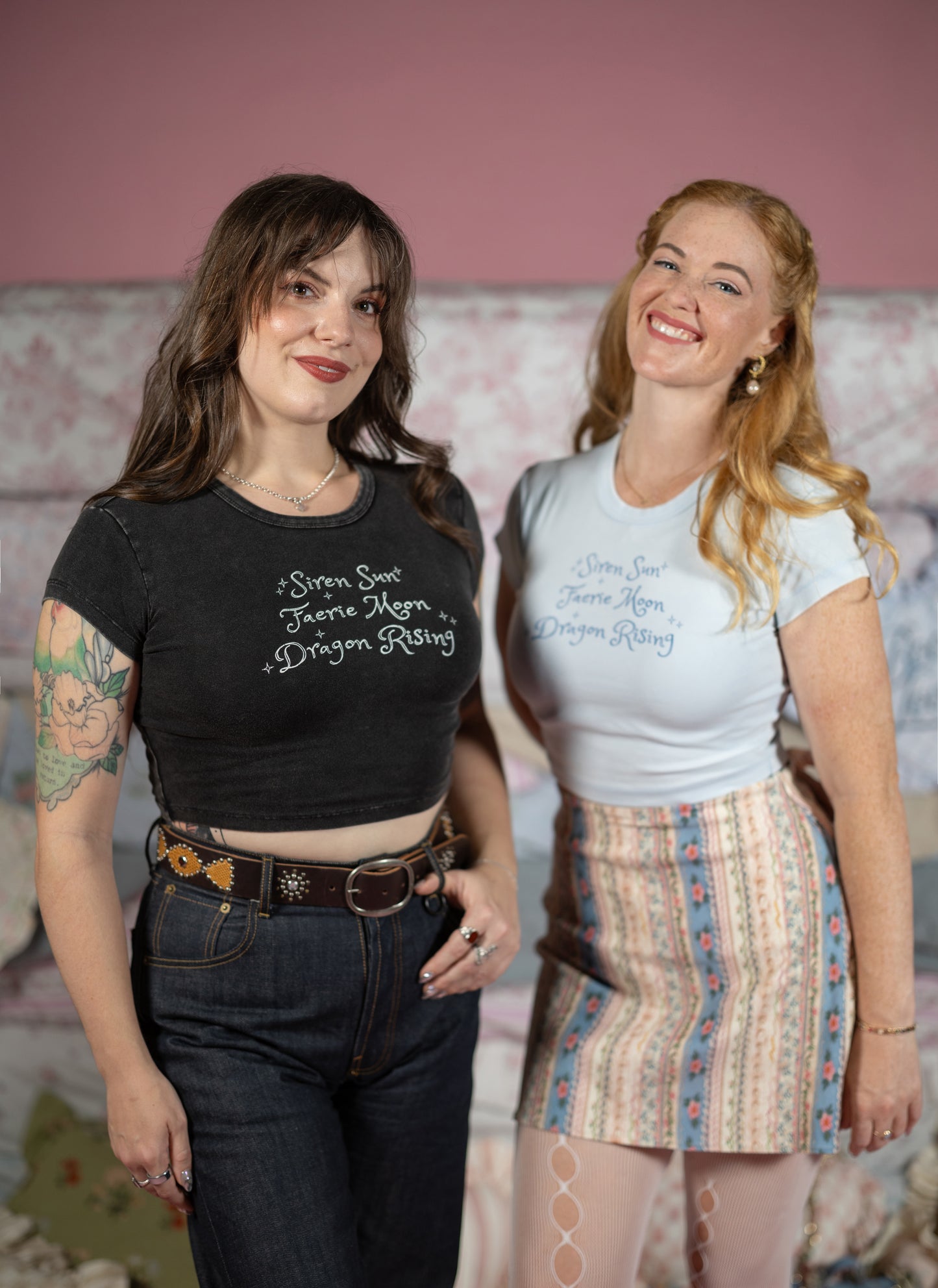 Sun & Moon Baby Tee - Light Blue