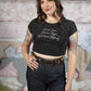 Sun & Moon Baby Tee - Vintage Black