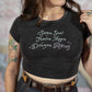 Sun & Moon Baby Tee - Vintage Black