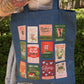Burning Through Chapters Denim Tote Bag