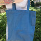 Burning Through Chapters Denim Tote Bag