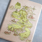 Fantasy Tropes Map Kindle Case - Clear Back