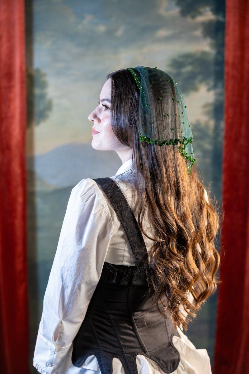 Modern Maiden Headscarf in Emerald Pre-Order