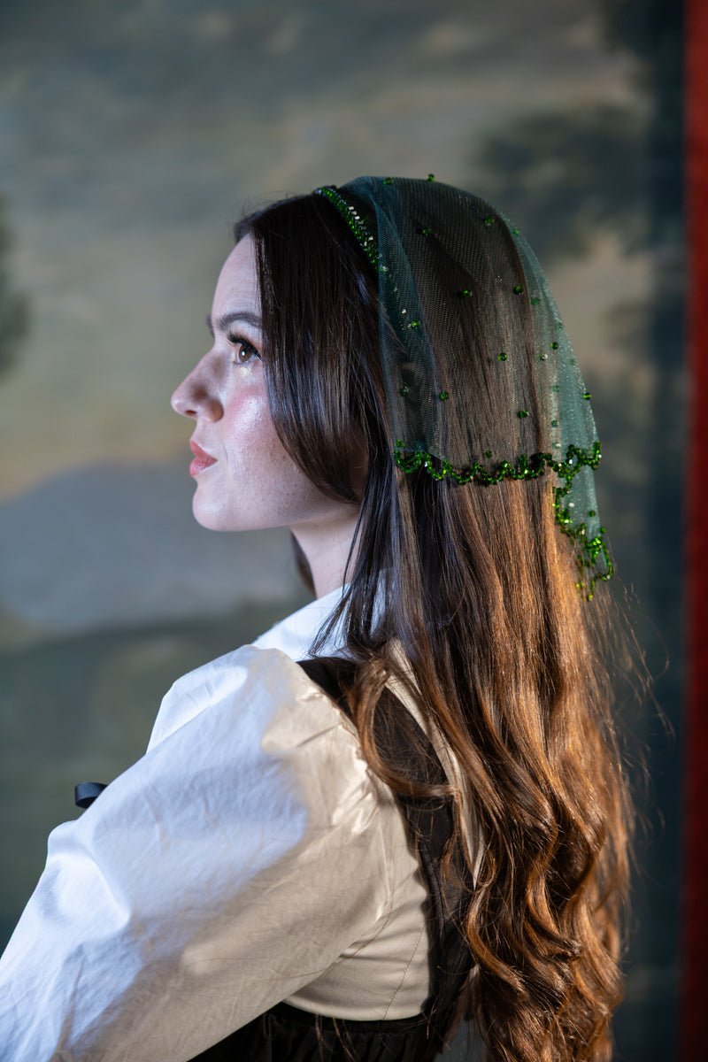 Modern Maiden Headscarf in Emerald Pre-Order