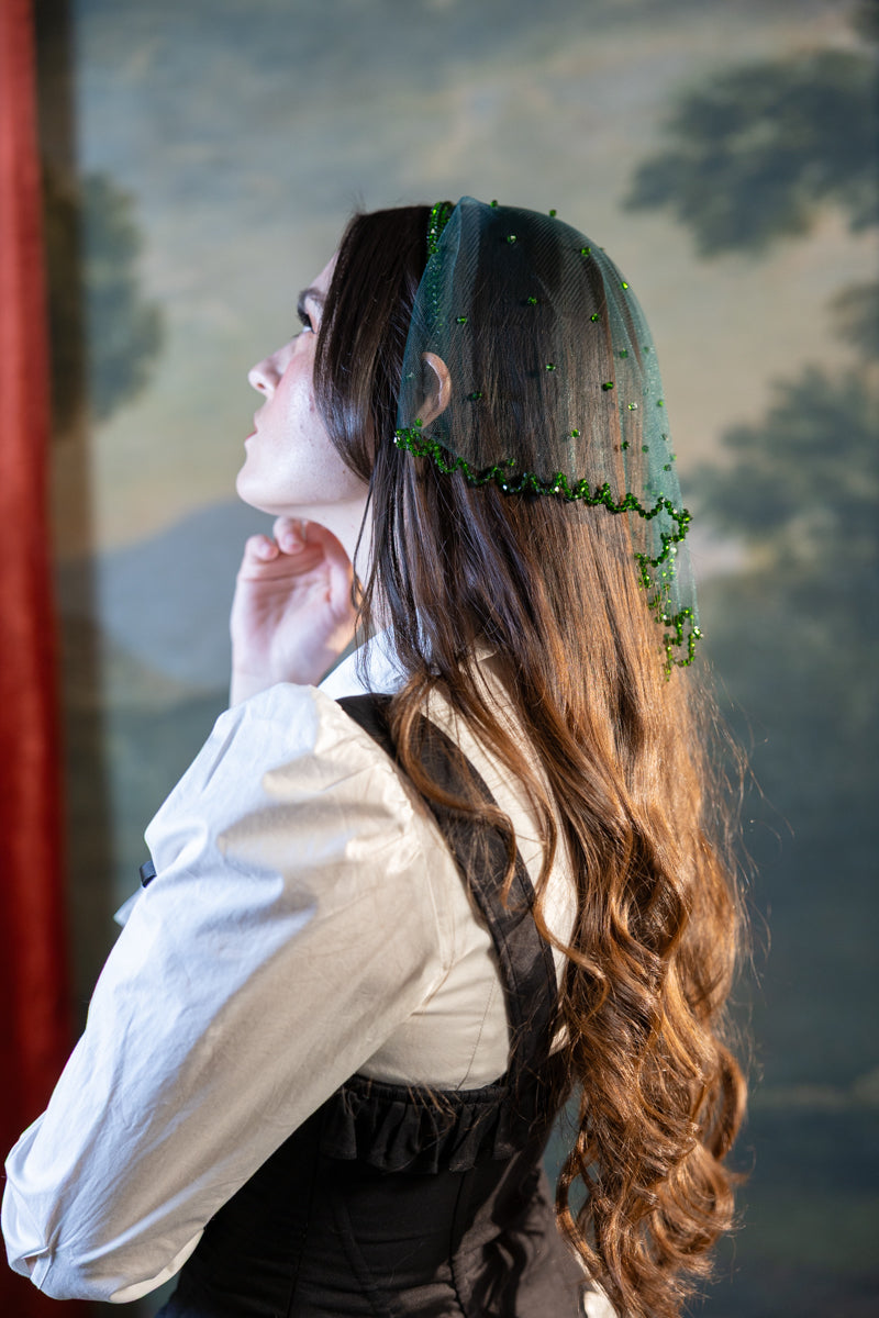 Modern Maiden Headscarf in Emerald Pre-Order