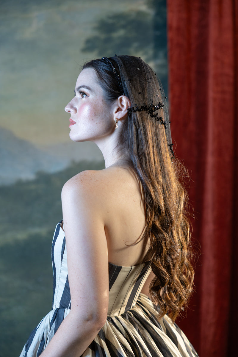 Modern Maiden Headscarf in Onyx - Pre-Order