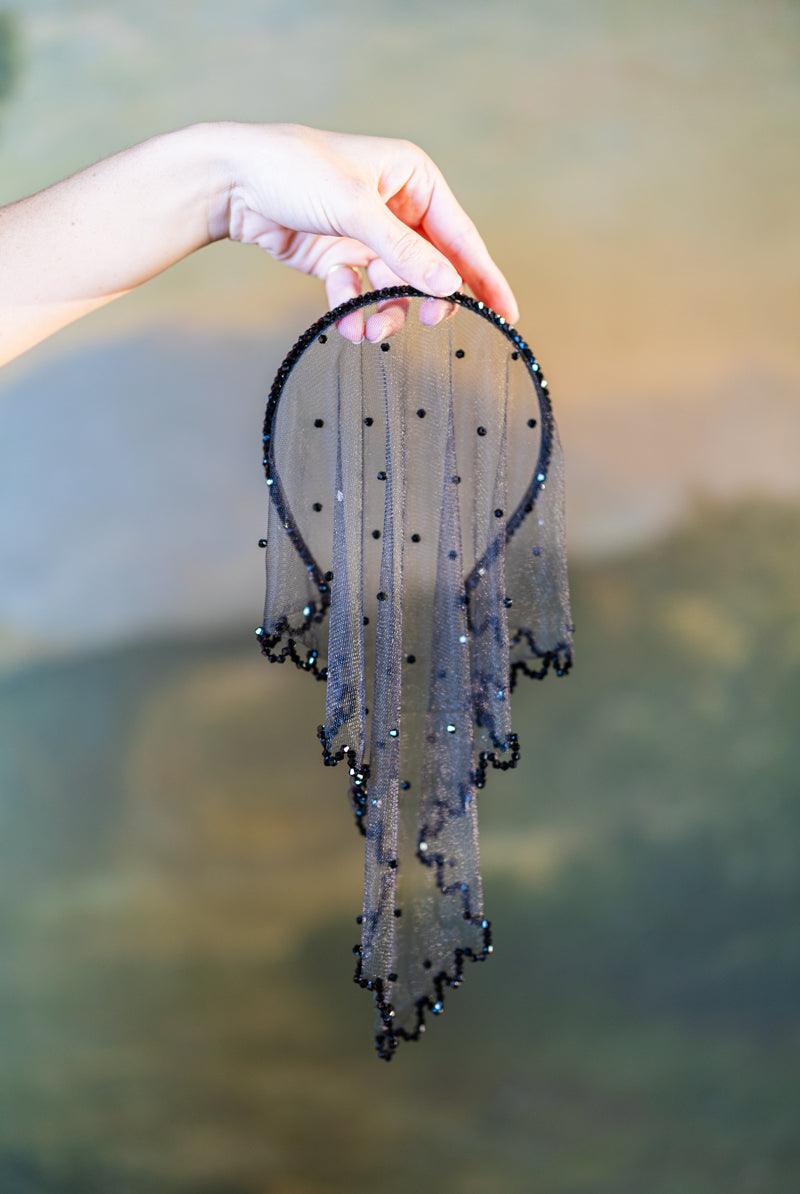 Modern Maiden Headscarf in Onyx - Pre-Order
