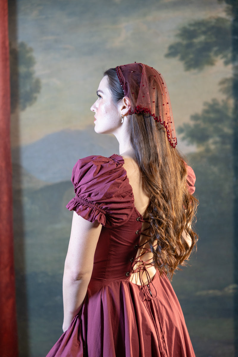 Modern Maiden Headscarf in Wine Pre-Order