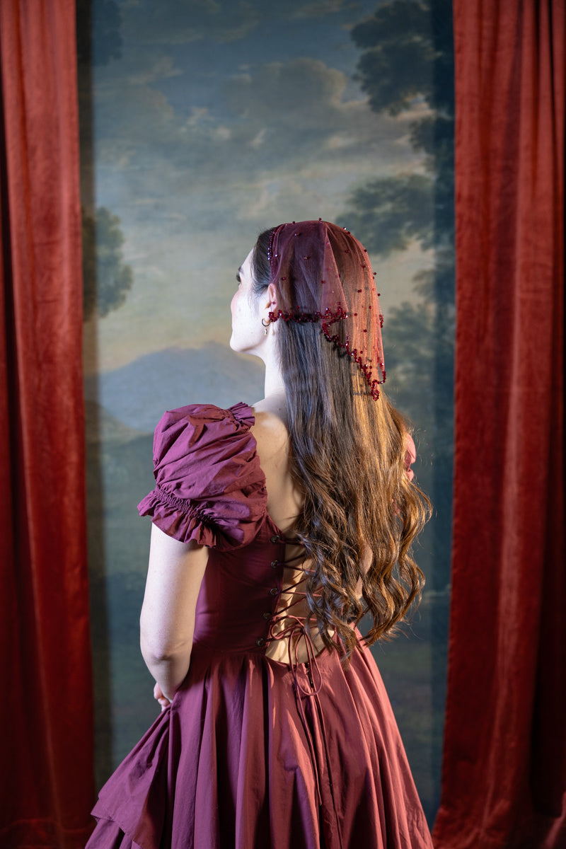 Modern Maiden Headscarf in Wine Pre-Order