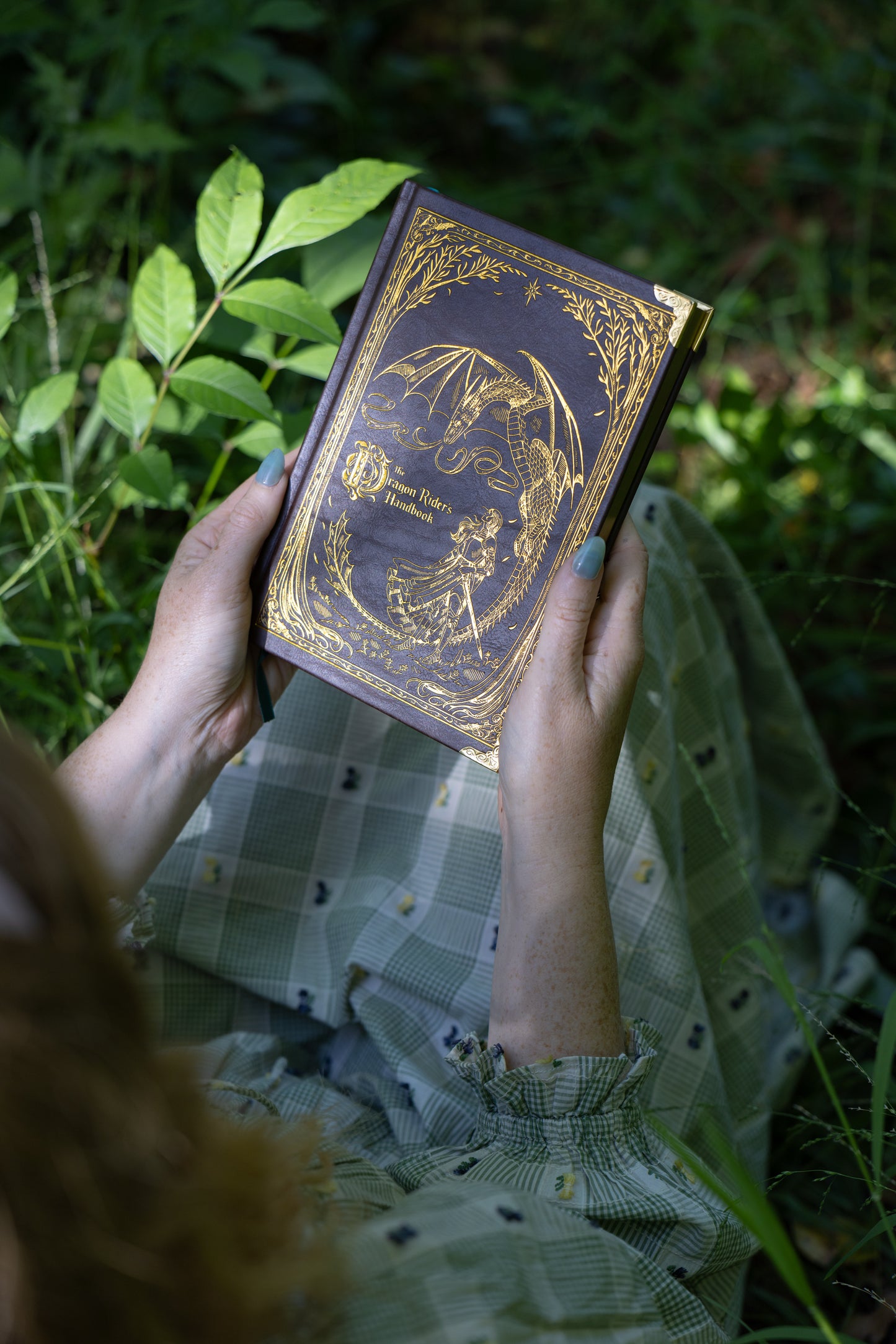 The Dragon Rider's Handbook Gold Foil Vegan Leather Journal - Siren & Swan x Emiscape