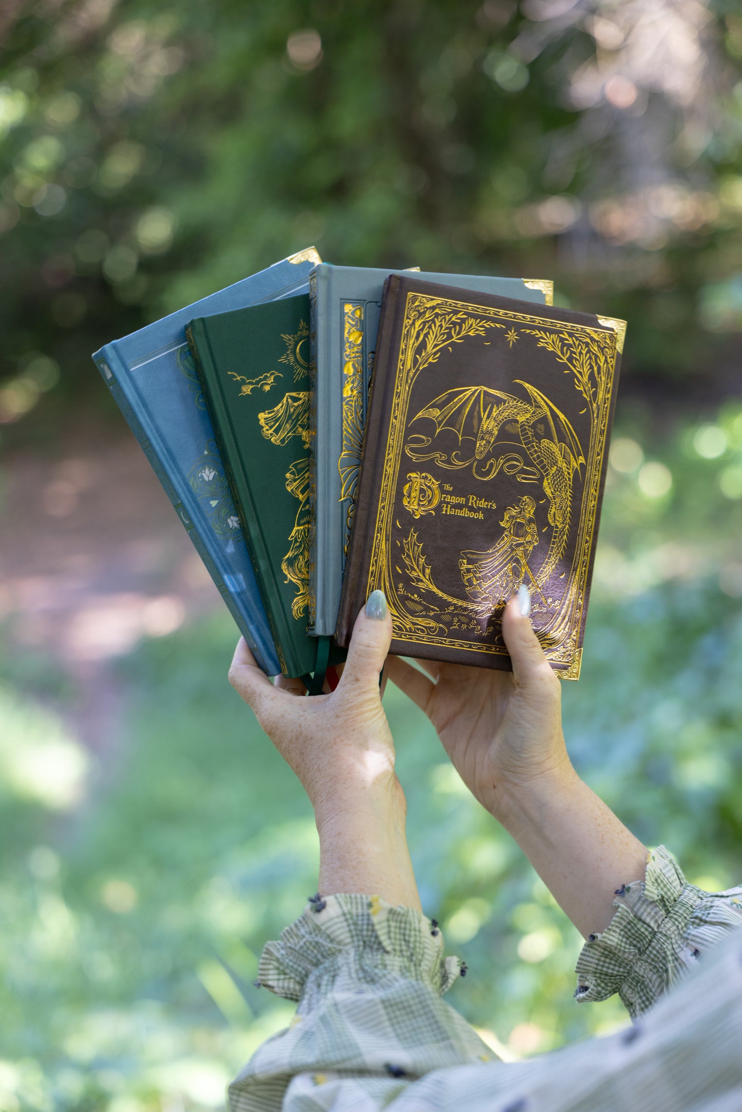 The Dragon Rider's Handbook Gold Foil Vegan Leather Journal - Siren & Swan x Emiscape