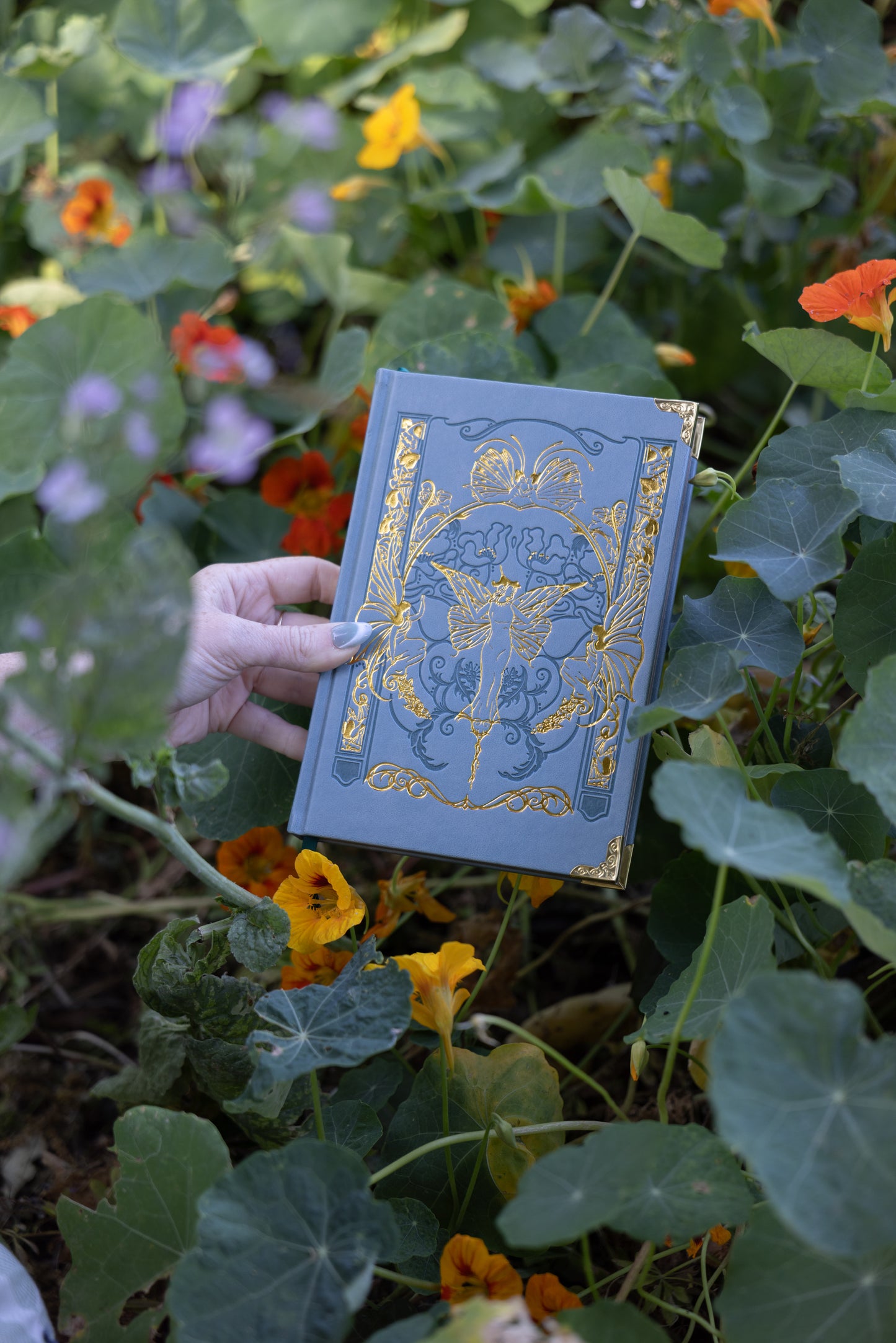 Backyard Fairy Gold Foil Vegan Leather Journal