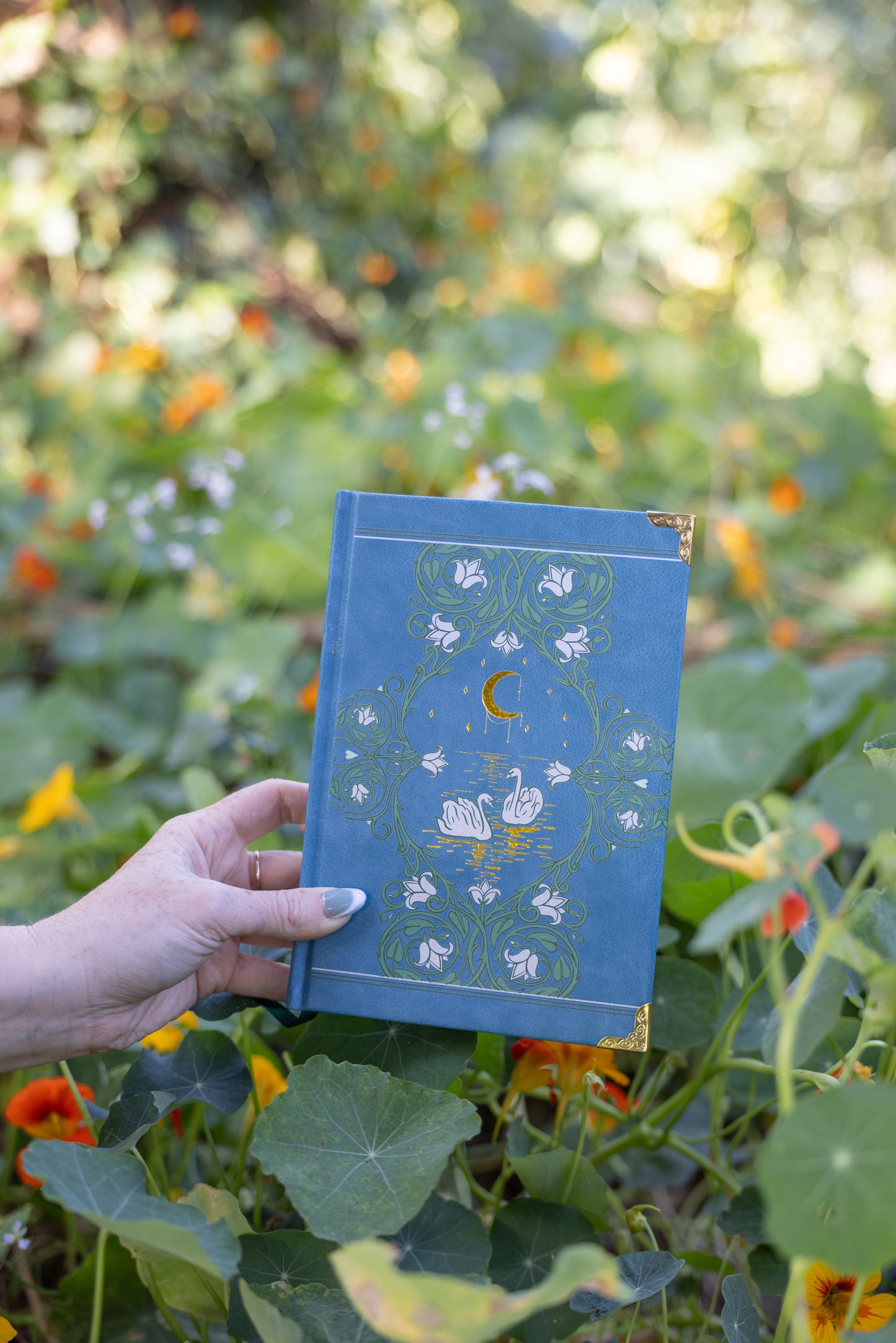 Swan Lake Gold Foil Vegan Leather Journal