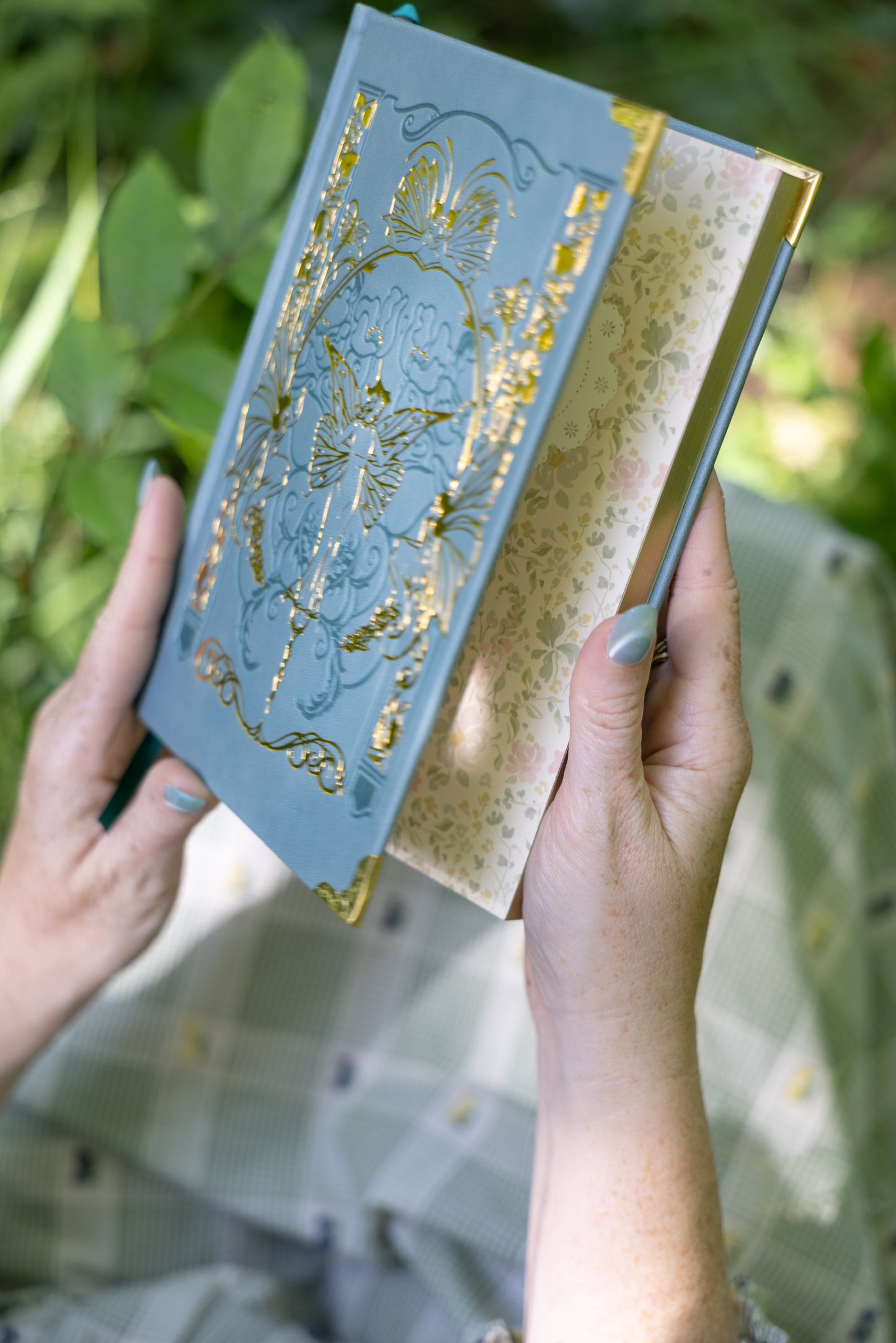 Backyard Fairy Gold Foil Vegan Leather Journal