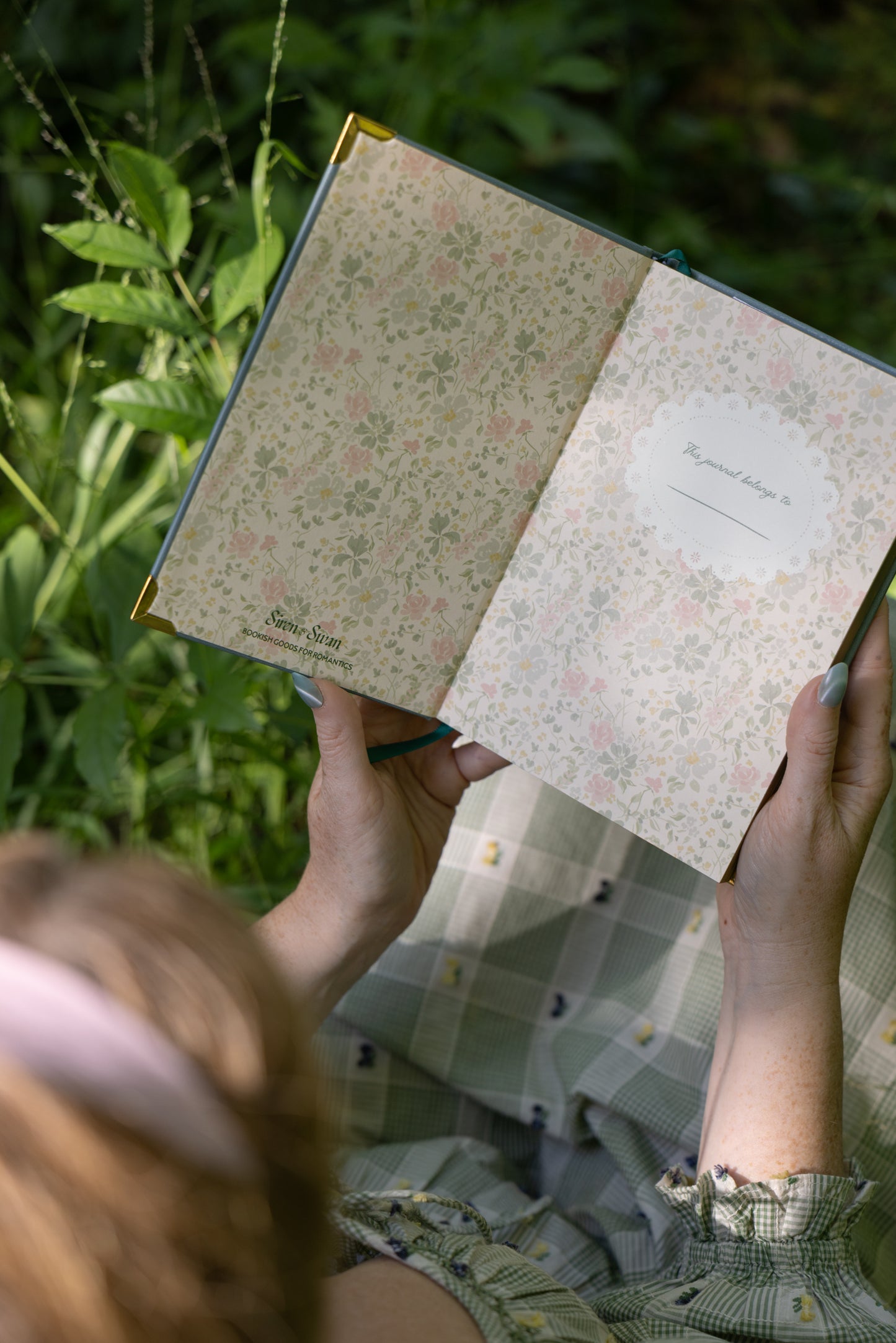 Backyard Fairy Gold Foil Vegan Leather Journal