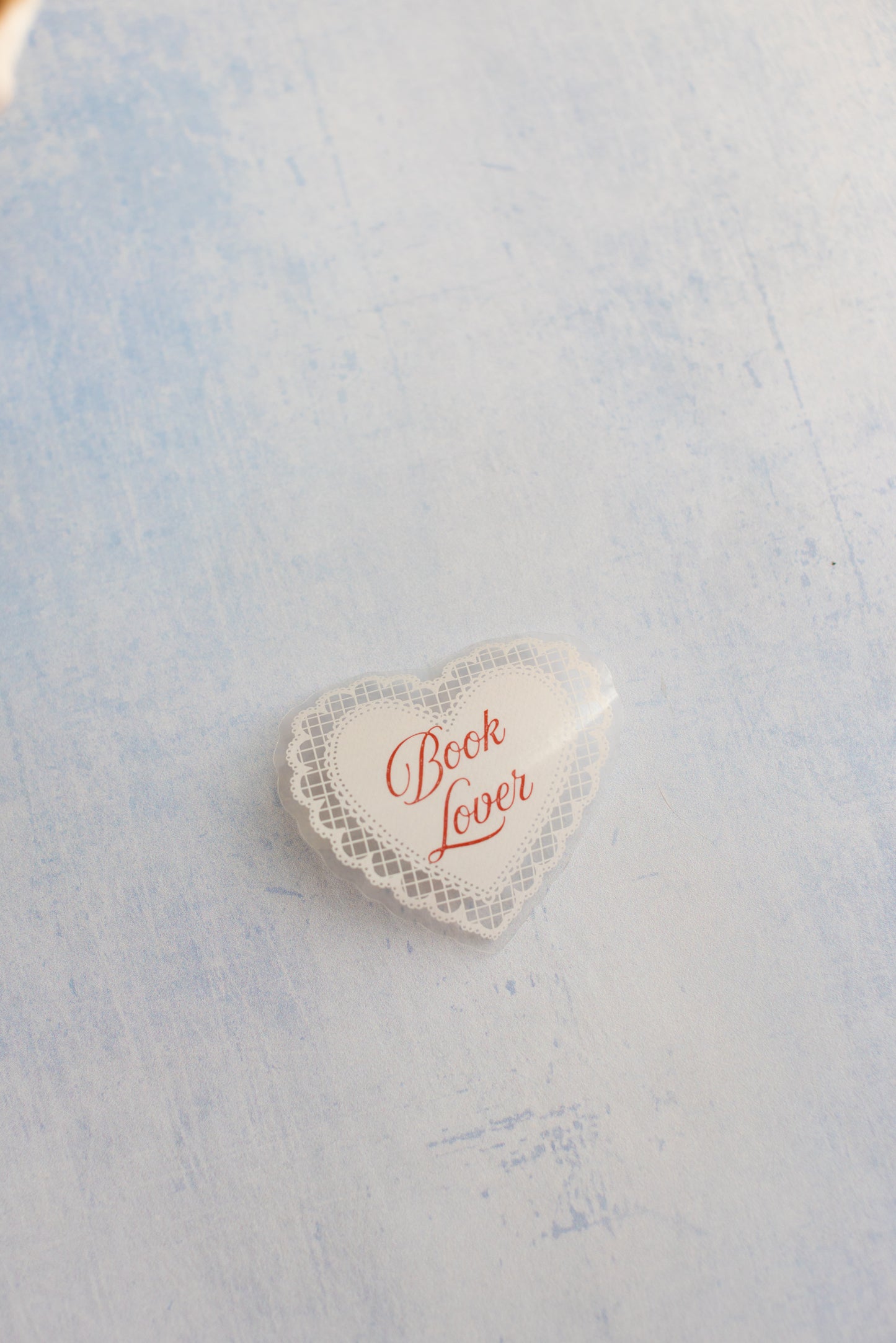 Book Lover Clear Sticker
