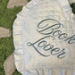Book Lover Quilted Heart Bag in Fantasy Toile Blues