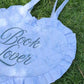 Book Lover Quilted Heart Bag in Fantasy Toile Blues