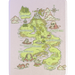 Fantasy Tropes Map Kindle Case - Clear Back